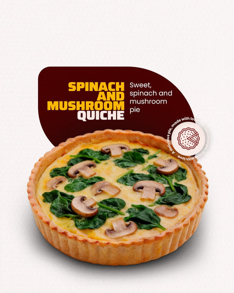 SPINACH AND MUSHROOM QUICHE
